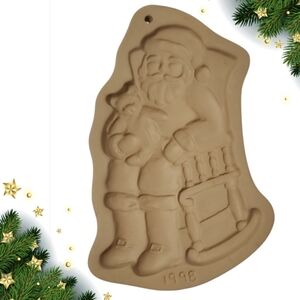 Brown Bag Cookie Art Hill Designs 1998 Santa Claus Cookie Press Mold